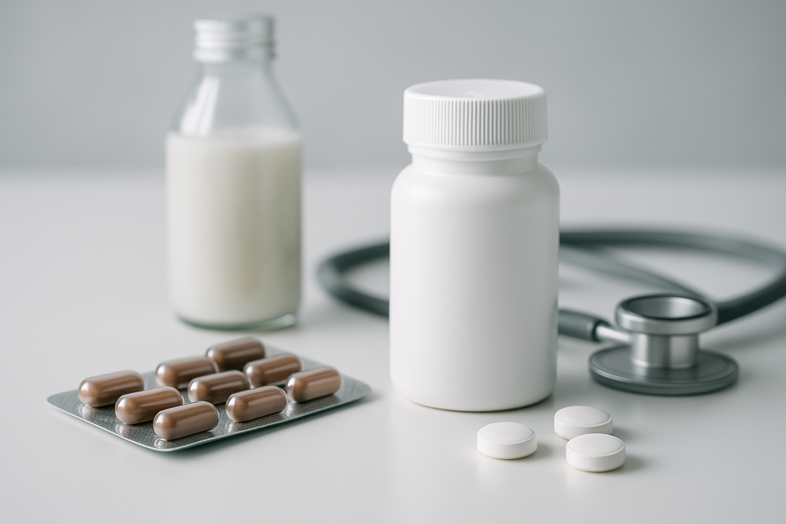 Verschiedene rezeptfreie Magen-Darm-Medikamente gegen Durchfall, Sodbrennen und Übelkeit