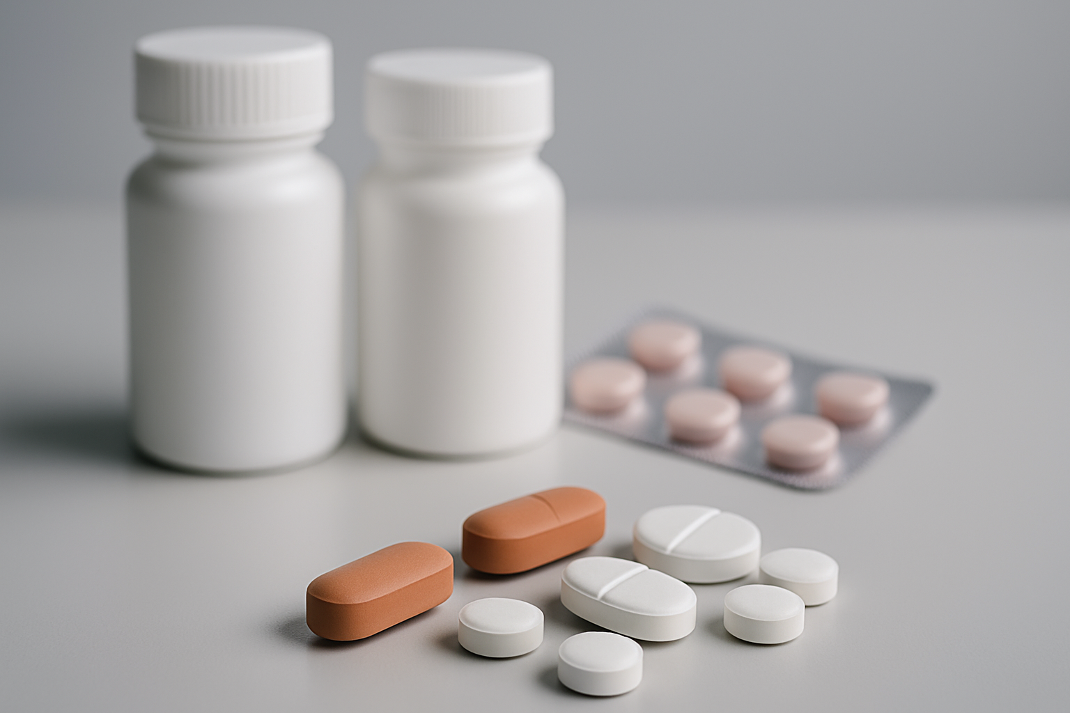 Verschiedene rezeptfreie Schmerzmittel - Ibuprofen, Paracetamol und ASS im Vergleich